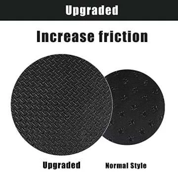 YEP HHO 4 Steps Upgraded Folding Pet Stairs Ramp Lightweight Portable Cat Dog Ladder with Waterproof Surface Great for Cars Trucks SUVs (Black-New)