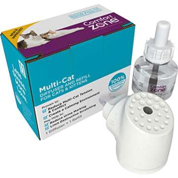 Comfort Zone Basic Calming Diffuser Kit for Cat Calming - Stress Relief in Cats