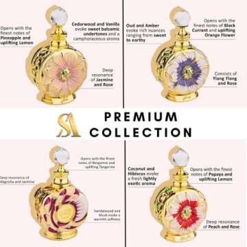 Swiss Arabian Amazing Collection: Layali, Yulali, Amaali & Layali Rouge Perfume Oils 15ML