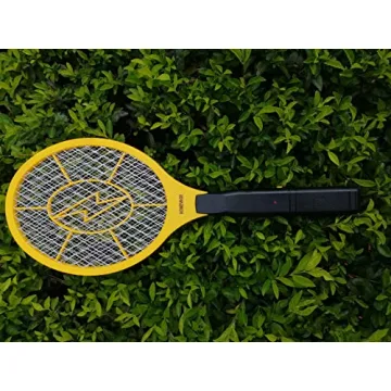 HOMEVAGE Electric Fly Swatter - Bug Zapper - Best High Voltage Handheld Mosquito Killer - Wasp, Fruit Fly, Insect Trap Racket for Indoor, Travel, Camping and Outdoor Control (2 AA Batteries Included)