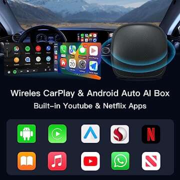 AUTOabc Wireless CarPlay Adapter with Netflix & YouTube