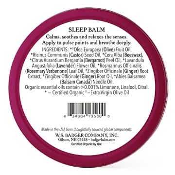 Badger Sleep Balm - Natural Relaxing Balm for All Ages