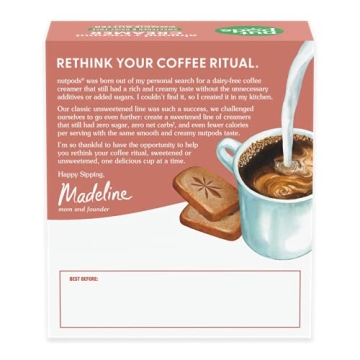 nutpods Keto Coffee Creamer Zero Sugar Deliciousness