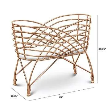 Nursery Works Aura Bassinet in Rose Gold - Safe & Stylish