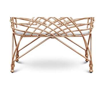 Nursery Works Aura Bassinet in Rose Gold - Safe & Stylish
