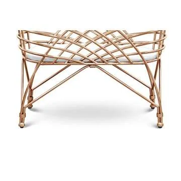 Nursery Works Aura Bassinet in Rose Gold - Safe & Stylish