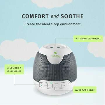 MyBaby SoundSpa Lullaby Projection Sound Machine