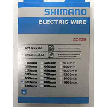 Shimano Non-Series Di2 EW-SD300 E-Tube Di2 Electric Wire, 400 mm, Black