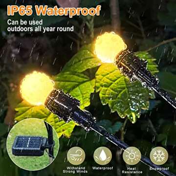 8 Pack Solar Garden Lights, Solar Firefly Light Decorative Outdoor Waterproof, Swaying Solar Powered Outdoor Light for Yard, Whimsical Fairy Garden Decor, LED Starburst Outdoor Decor for Patio Outside