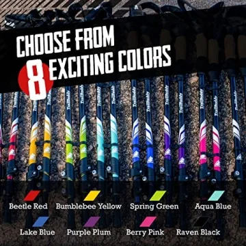 TrailBuddy Lightweight Collapsible Trekking Poles for Hiking