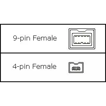 Bizlander Firewire 800 DV to Firewire Cable 6FT