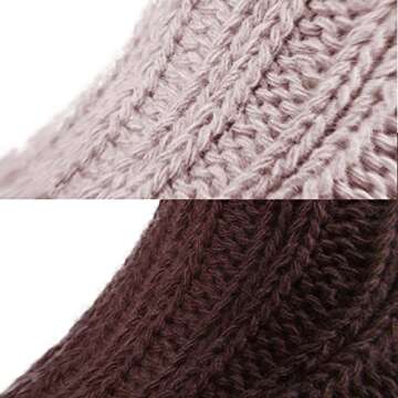 BRUBAKER Warm Alpaca Socks for Men or Women - 4 Pairs