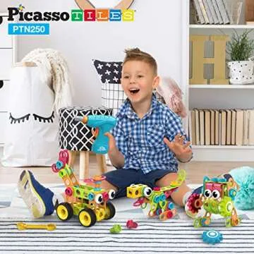 PicassoTiles 250pc STEM Learning Building Blocks