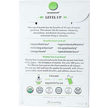 Dr. Weil's Ceremonial Organic Matcha Green Tea Powder Singles - 12 Sticks