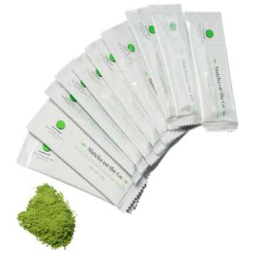 Organic Matcha Green Tea Powder Sticks - Dr. Weil's Singles 12 Pack