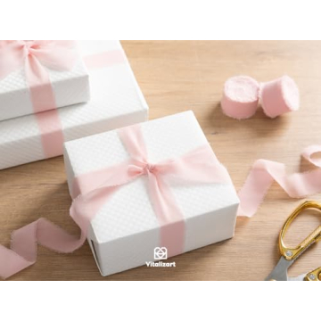 Blush Pink Chiffon Ribbon for Weddings and Decorations - 21 Yd