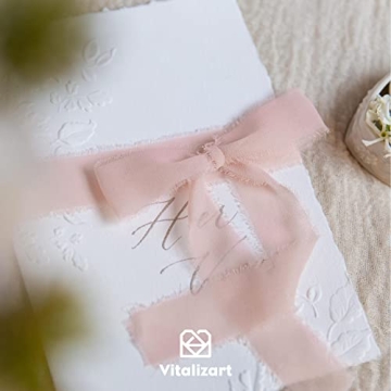 Blush Pink Chiffon Ribbon for Weddings and Decorations - 21 Yd