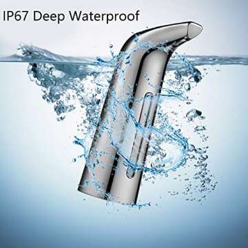 PAOPOW Automatic Soap Dispenser, 400ml Touchless Soap Dispenser, Auto Sensor Soap Dispenser, Waterpr...