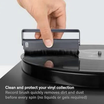 Boundless Audio Record Cleaner Kit - 2-Piece Vinyl Cleaning Kit Includes Record Brush & Stylus Cleaner - Carbon Fiber Anti-Static Vinyl & Stylus Brushes