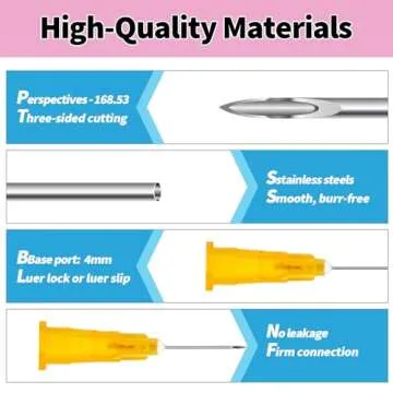 TIKAPLAS 18 Gauge 1.5 inch Luer Lock Dispensing Accessorie, Individual Packaged, Pack of 100