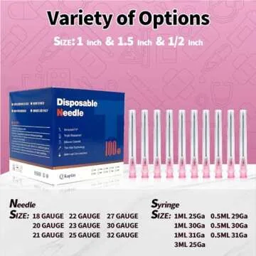 TIKAPLAS 18 Gauge 1.5 inch Luer Lock Dispensing Accessorie, Individual Packaged, Pack of 100