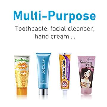 6 Pack Self Closing Toothpaste Cap,Toothpaste Cap Dispenser for Kids or Adults,Keeps Hygiene No Mess No Waste,Simple and Practical by OUBYU