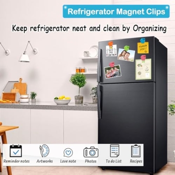 BamLue 12-Piece Magnetic Clips Strong Hold Organizer