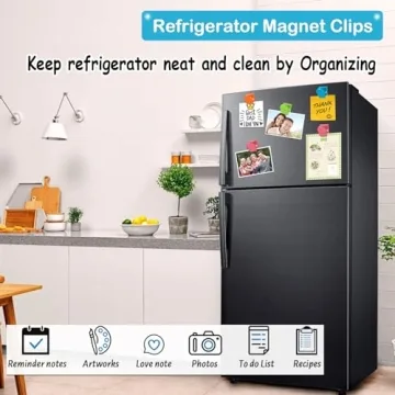 BamLue 12-Piece Magnetic Clips Strong Hold Organizer
