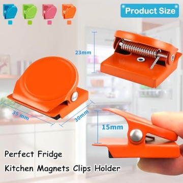 BamLue 12-Piece Magnetic Clips Strong Hold Organizer