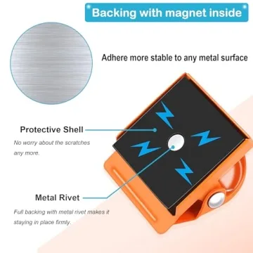 BamLue 12-Piece Magnetic Clips Strong Hold Organizer