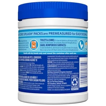 Clorox Zero Splash Bleach Packs for Easy Cleaning Solution