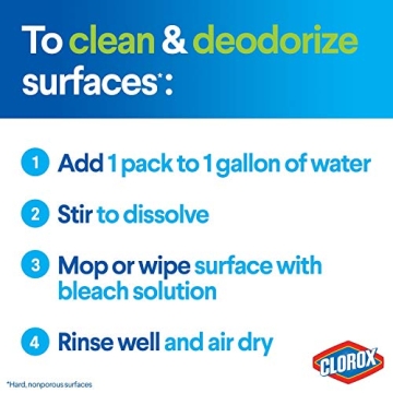 Clorox Zero Splash Bleach Packs for Easy Cleaning Solution