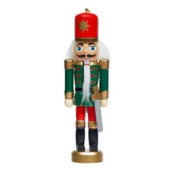 Adorable 6 Pack Wood Nutcracker Ornaments for Christmas