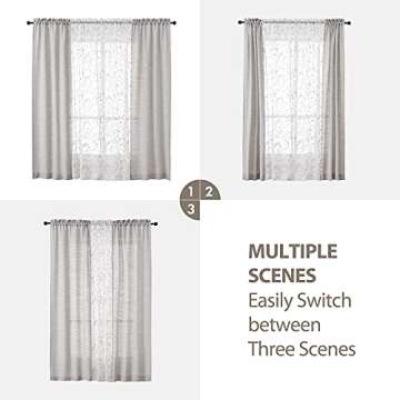 Elegant AUFENLLY 4-Piece Curtain Set for Any Room