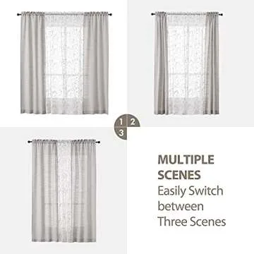 Elegant AUFENLLY 4-Piece Curtain Set for Any Room