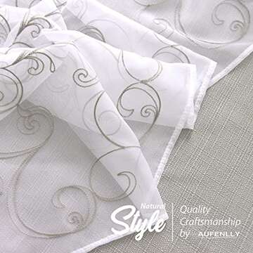 Elegant AUFENLLY 4-Piece Curtain Set for Any Room