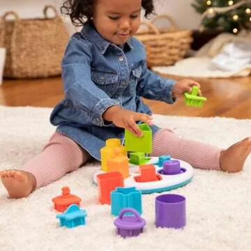 Fat Brain Toys Plugzy - Fun Shape-Sorting Sensory Toy