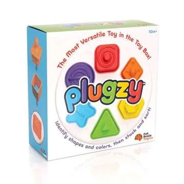 Fat Brain Toys Plugzy - Fun Shape-Sorting Sensory Toy