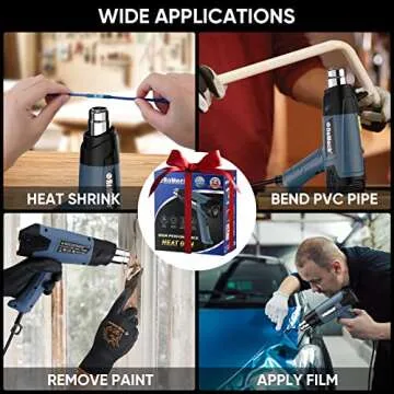 ROMECH Heat Gun for Crafts & Vinyl Wraps - Fast Heating