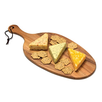 Lipper International Acacia Wood Paddle Board for Serving