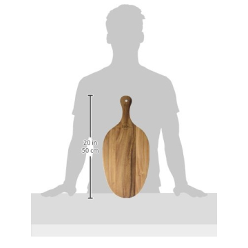 Lipper International Acacia Wood Paddle Board for Serving