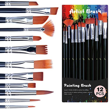 Acrylic Paint Set - 48 Vibrant Colors with Brushes for All Artists