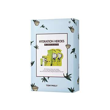 TONYMOLY Hydration Heros Green Tea, Skincare Set