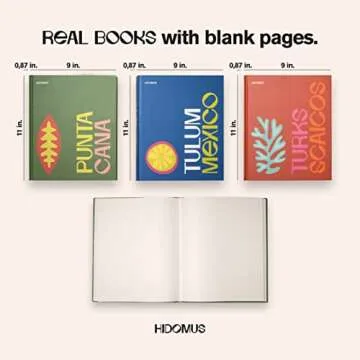 HIDOMUS Decorative Hardcover Books Set for Home Decor