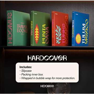 HIDOMUS Decorative Hardcover Books Set for Home Decor