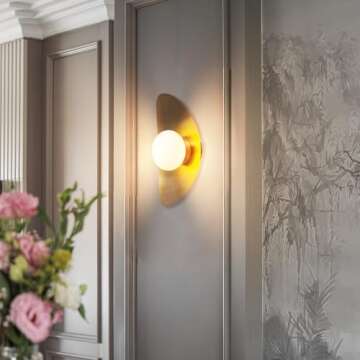 Qepeety Mid Century Modern Wall Sconce - Elegant Wall Lighting