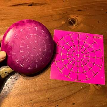 Super Flex Silicone Stencil Set - Dotting Tools - Happy Dotting Company - 2 pc Mandala Stencils - Id...