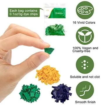 NOSTOSON Candle Dyes: 16 Colors for Vibrant Candle Making