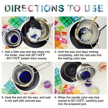 NOSTOSON Candle Dyes: 16 Colors for Vibrant Candle Making