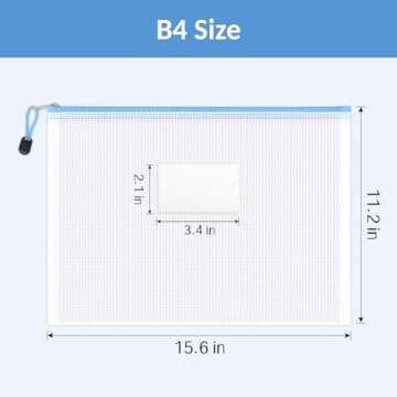 Durable Mesh Zipper Pouch Set - Perfect for Organization